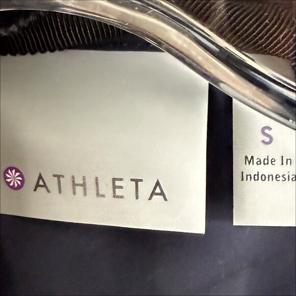 SOLD Athleta Overcloud Jacket Womens Navy Hood Nylon-Size S-Zip Front Pocket - Picture 8 of 9